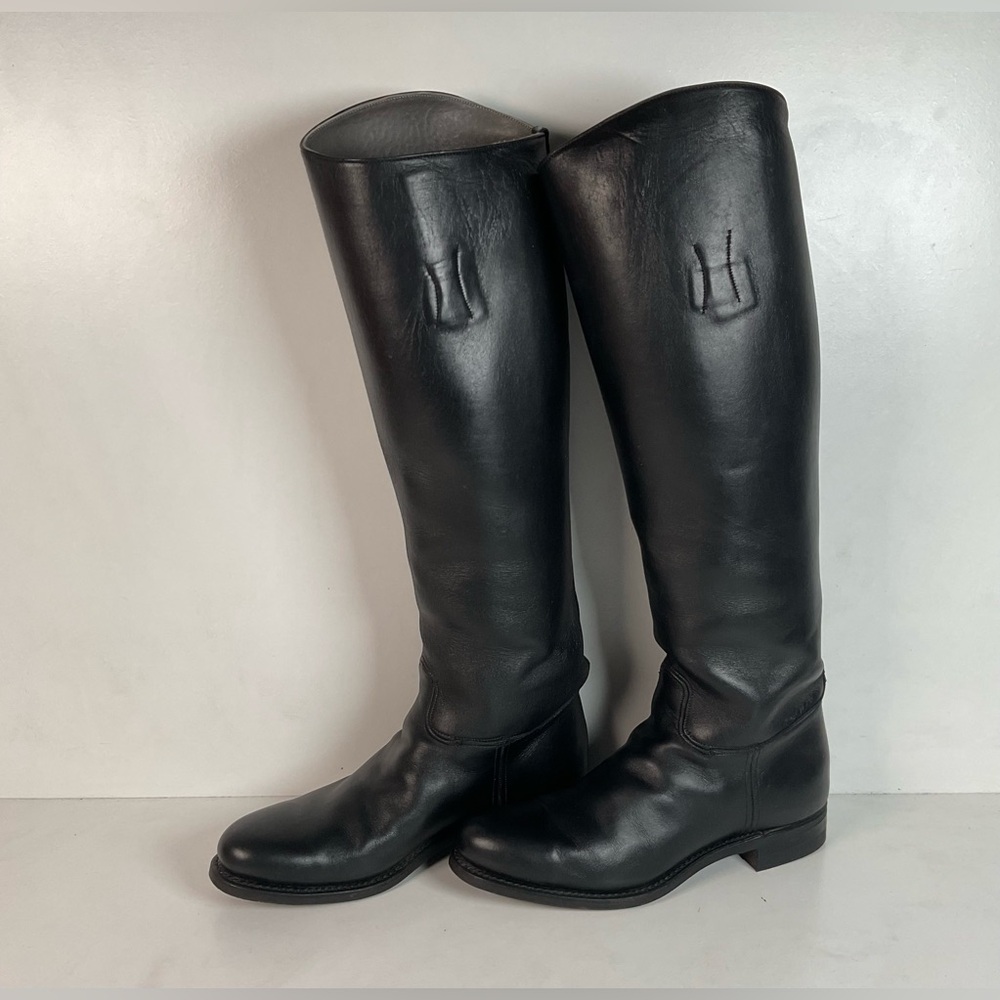 Dehner Women’s Stock Riding Dress Boots 7.5 C USA Made Cloth Pull